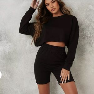NWT | Missguided Crop Top + Shorts Set
